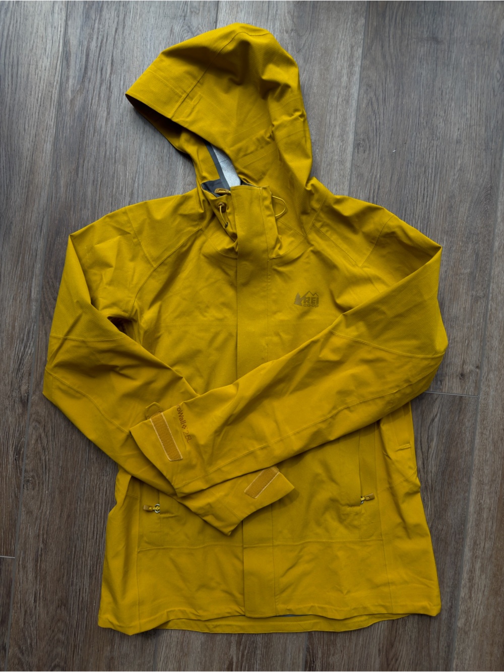 Women’s REI Yellow Technical Rain Shell